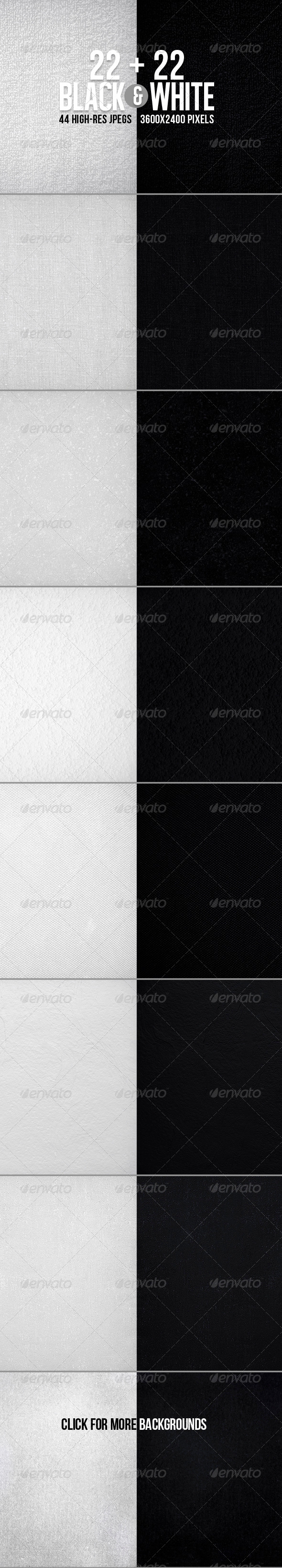 44 Black&White Textured BGs 44 Black&White Textured BGs