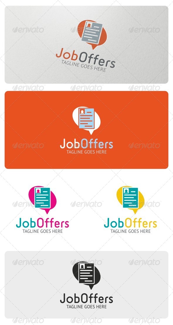Job Offers Logo Template Job Offers Logo Template