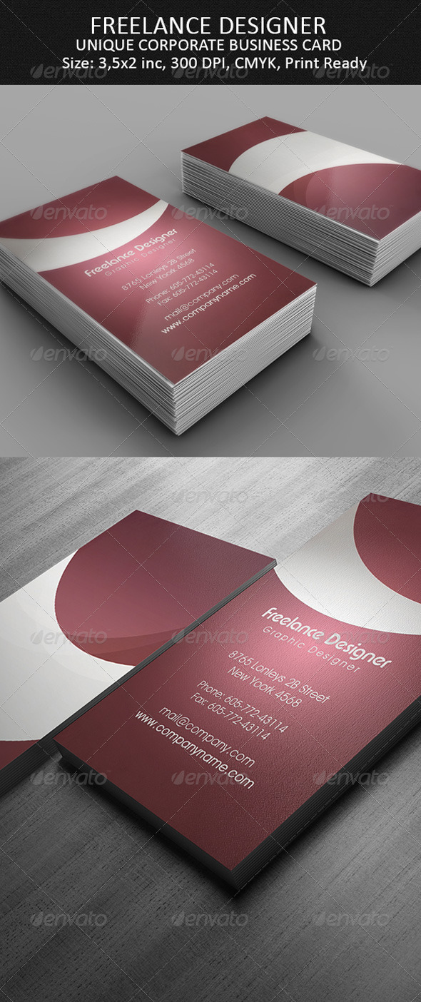 Freelance Designer Business Card Freelance Designer Business Card