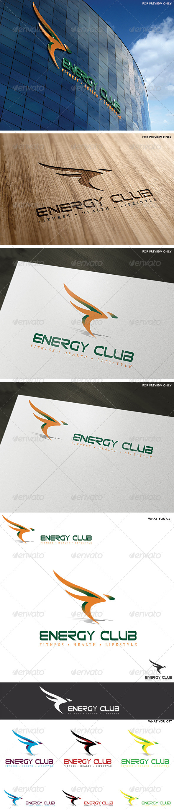 Energy Club Logo Template - Vector Abstract