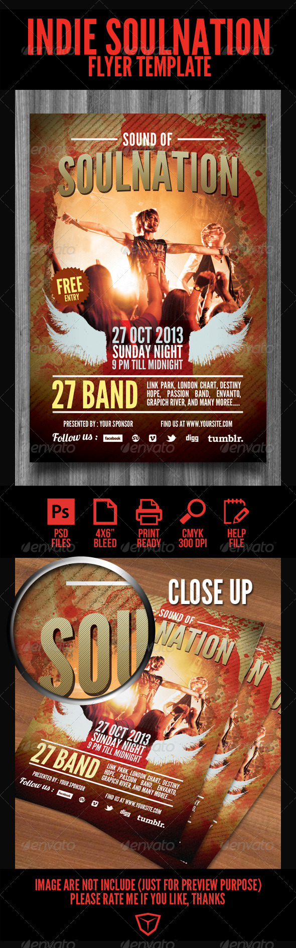 Sound of Soulnation Flyer Template Sound of Soulnation Flyer Template