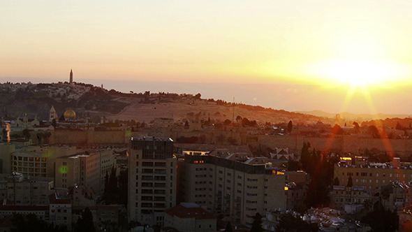 Sunrise above Old City Jerusalem 2 Sunrise above Old City Jerusalem 2