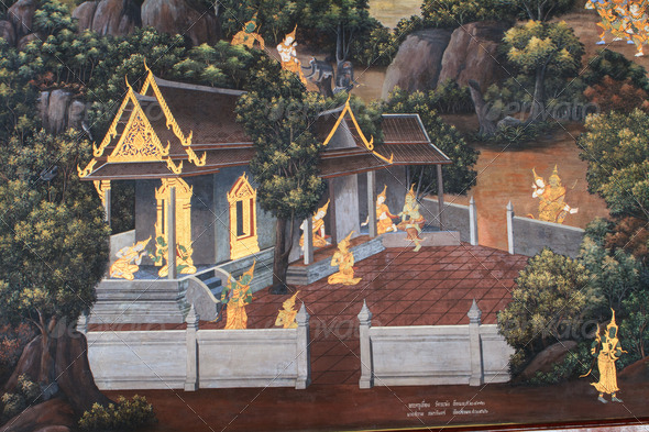 The temple Wat phra kaeo