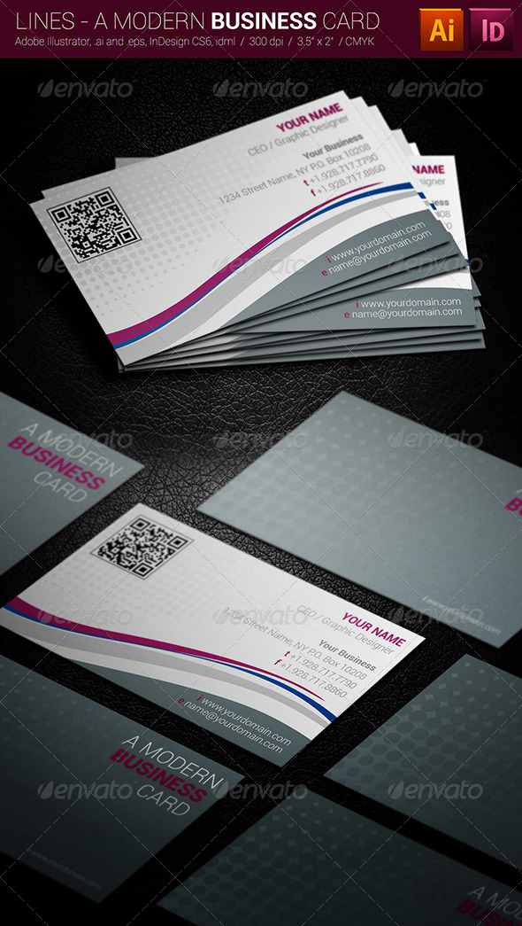Lines A Modern Business Card Lines A Modern Business Card