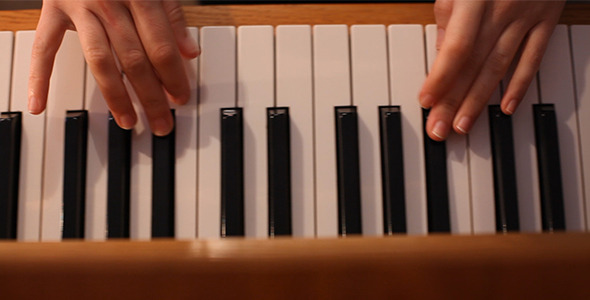 Hands of The Pianist Playing Classic Piano Hands of The Pianist Playing Classic Piano