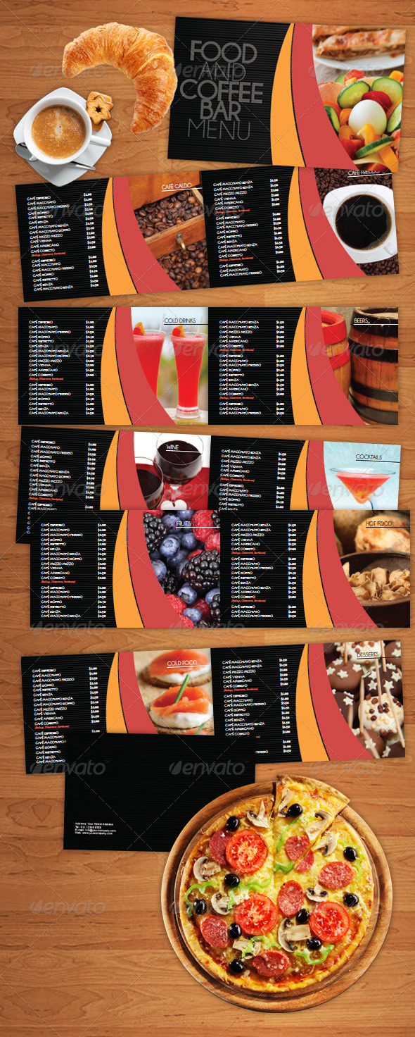 Restaurant and Coffee Bar Menu