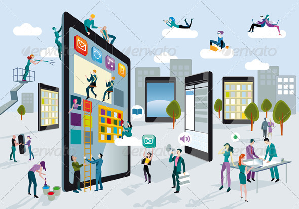 Building Digital Tablets Horizontal Building Digital Tablets Horizontal
