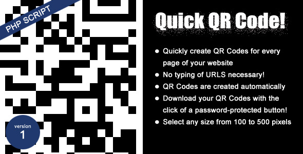 Quick QR Code! PHP