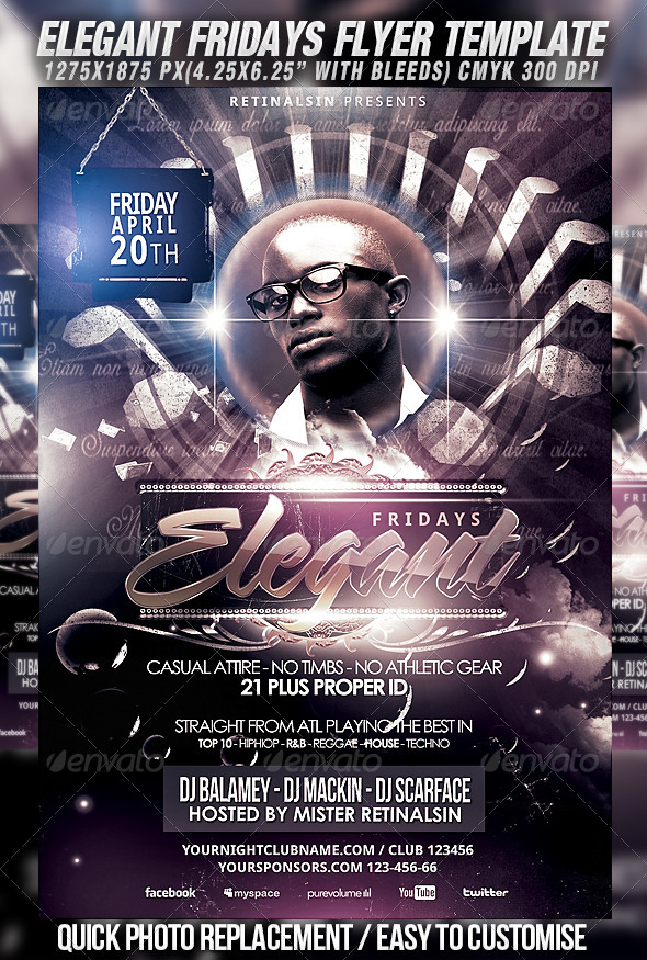 Elegant Fridays Flyer Template Elegant Fridays Flyer Template