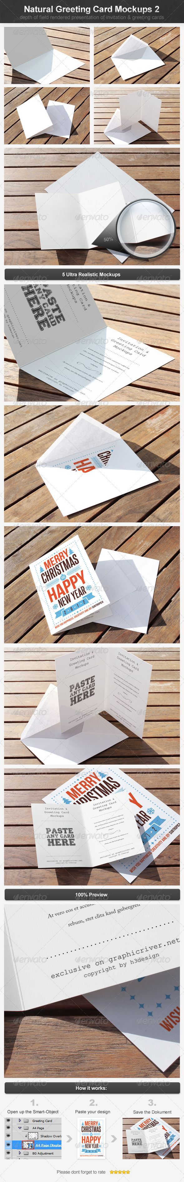 Natural Greeting Card Mockups 2