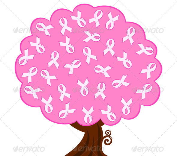 Pink Ribbon Tree - Health/Medicine Conceptual