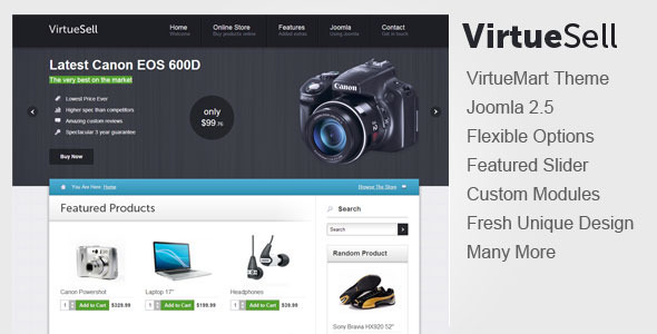 VirtueSell Joomla VirtueMart Template