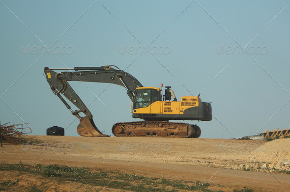 Large excavator