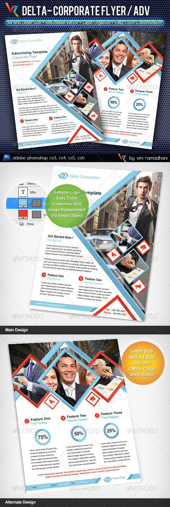 Delta Corporate Flyer Or Advertising Delta Corporate Flyer Or Advertising