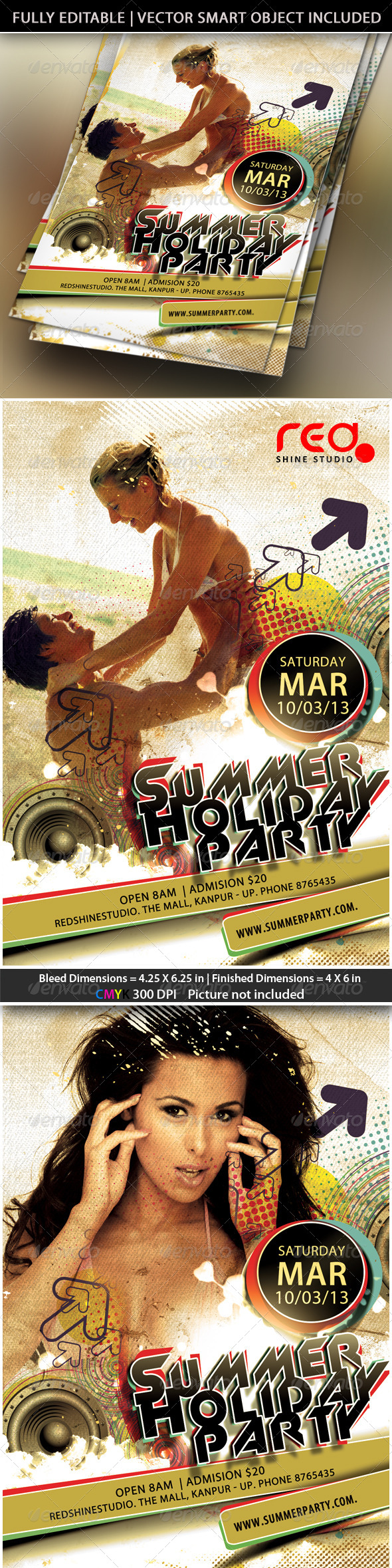 Summer Holiday Party Flyer Summer Holiday Party Flyer
