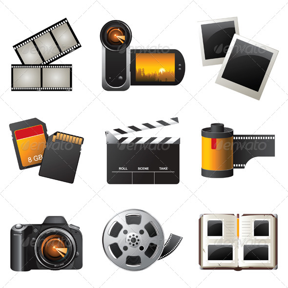 Photo and Video Icons Photo and Video Icons