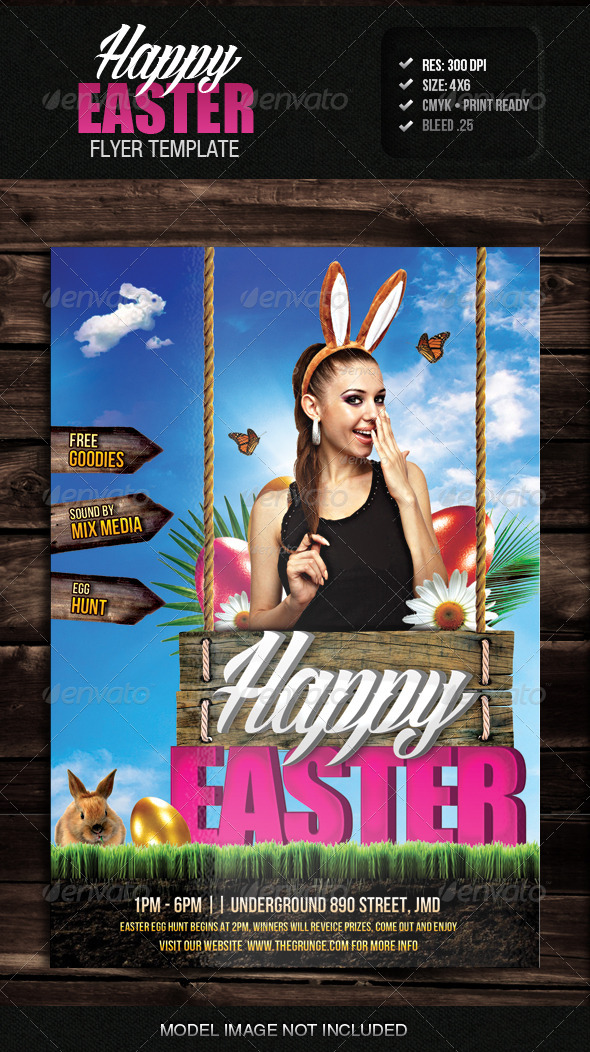 Happy Easter Flyer Template Happy Easter Flyer Template