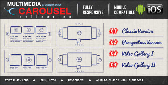 jQuery Carousel Multimedia Image Video Audio jQuery Carousel Multimedia Image Video Audio