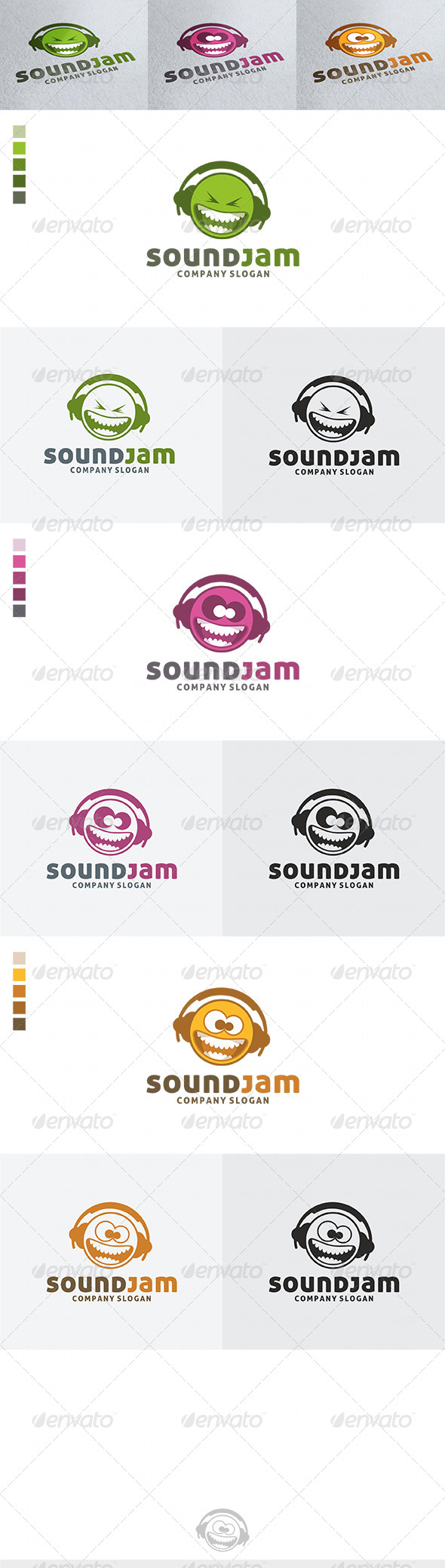 3 Sound Jam Logos