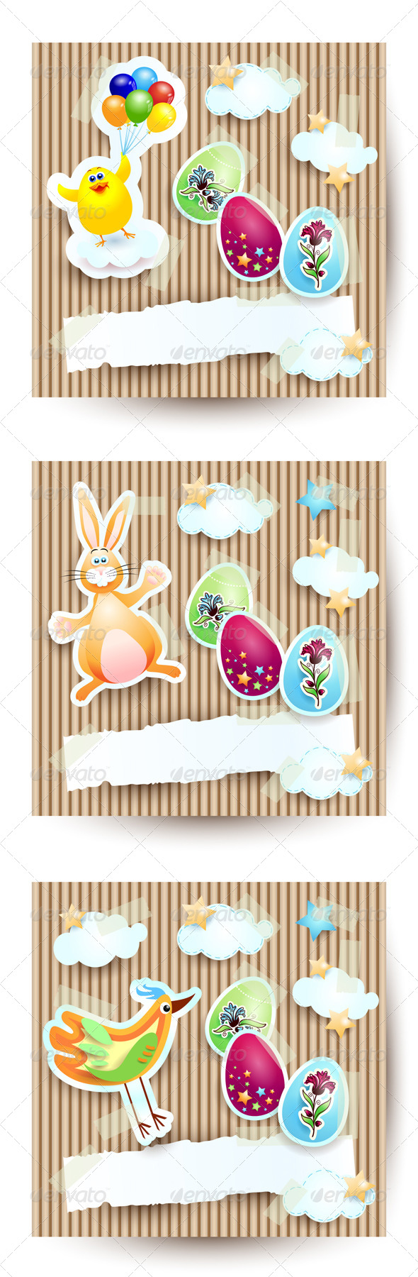 Easter Cards Set Easter Cards Set