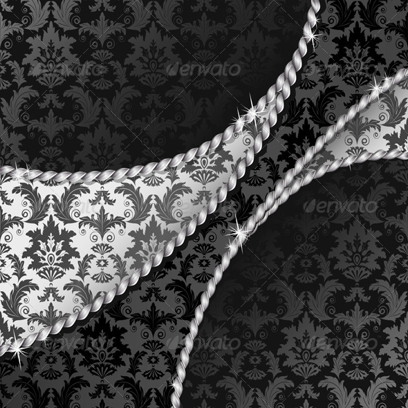 Black and silver background Black and silver background