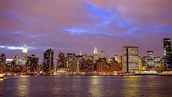 Manhattan At Dusk Manhattan At Dusk