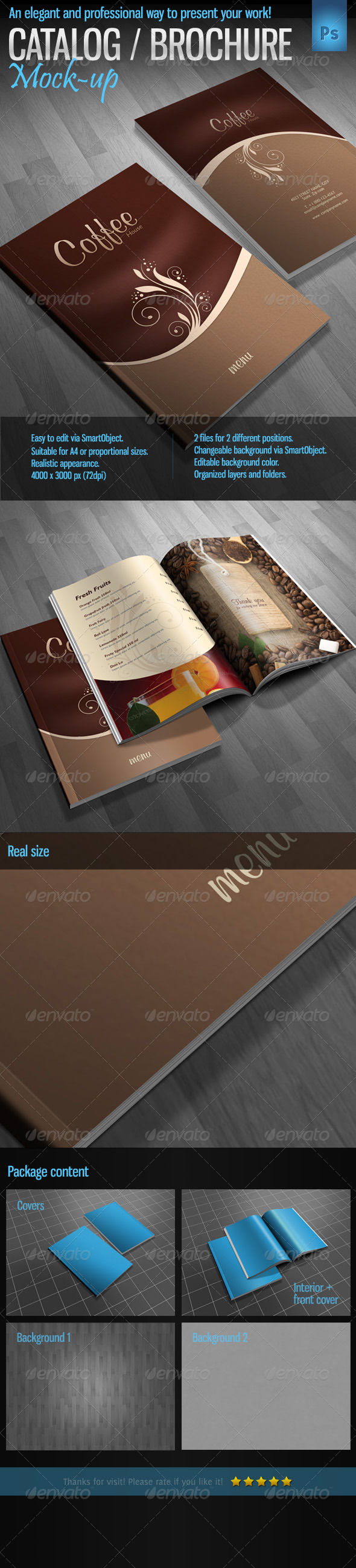 Brochure Catalog Magazine Mock-Up Brochure Catalog Magazine Mock-Up