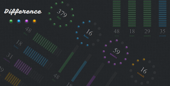 Difference - jQuery CountDown Plugin
