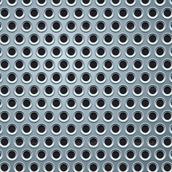 Perforated Metal Plate Seamless Pattern Perforated Metal Plate Seamless Pattern