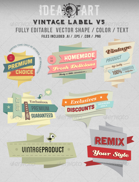 Vintage Label V5 Vintage Label V5