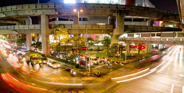 Bangkok traffic 2 time lapse Bangkok traffic 2 time lapse
