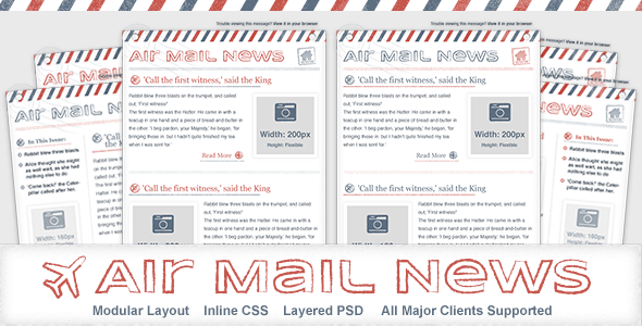 Air Mail News - Newsletter Email Template