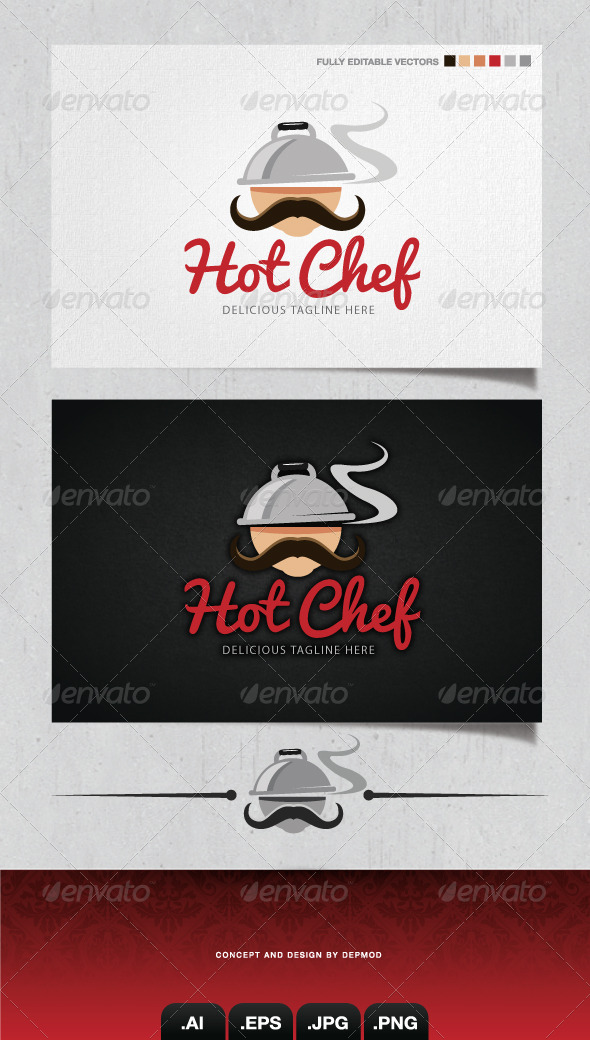 Hot Chef Logo Hot Chef Logo