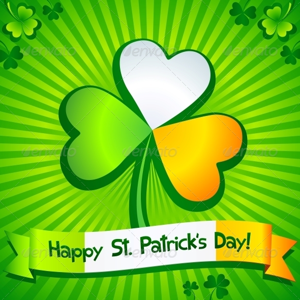 Saint Patrick s Day Clover Greeting Card Saint Patrick s Day Clover Greeting Card