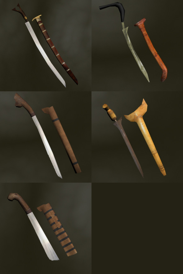 Asian Bladed Weapons Pack Asian Bladed Weapons Pack