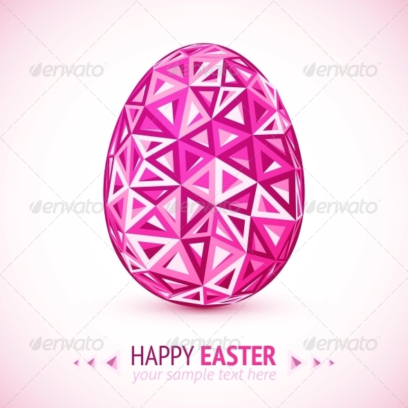 Abstract Geometry Triangles Vector Easter Egg Abstract Geometry Triangles Vector Easter Egg
