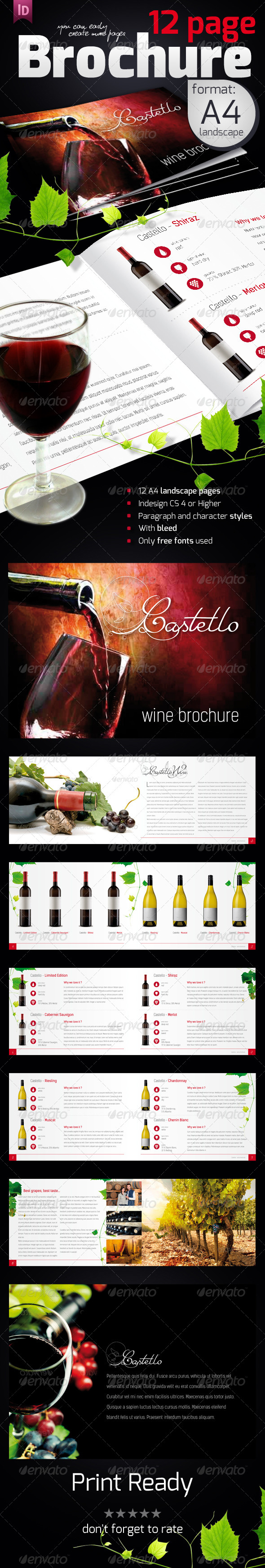 Wine Brochure - Brochures Print Templates