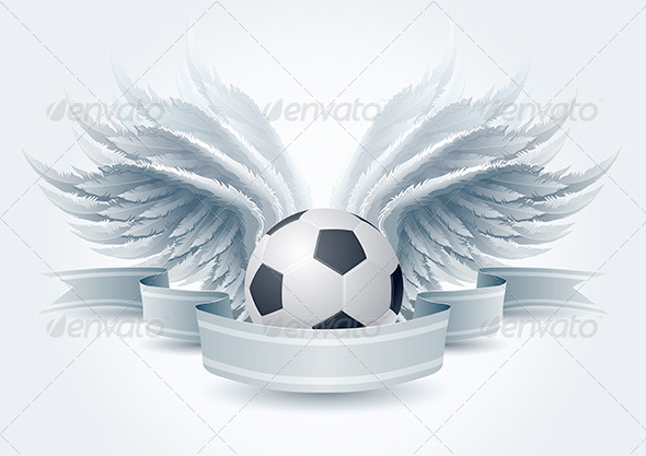 Soccer Ball Wing Banner Soccer Ball Wing Banner