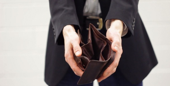 Businessman Showing Empty Wallet Businessman Showing Empty Wallet