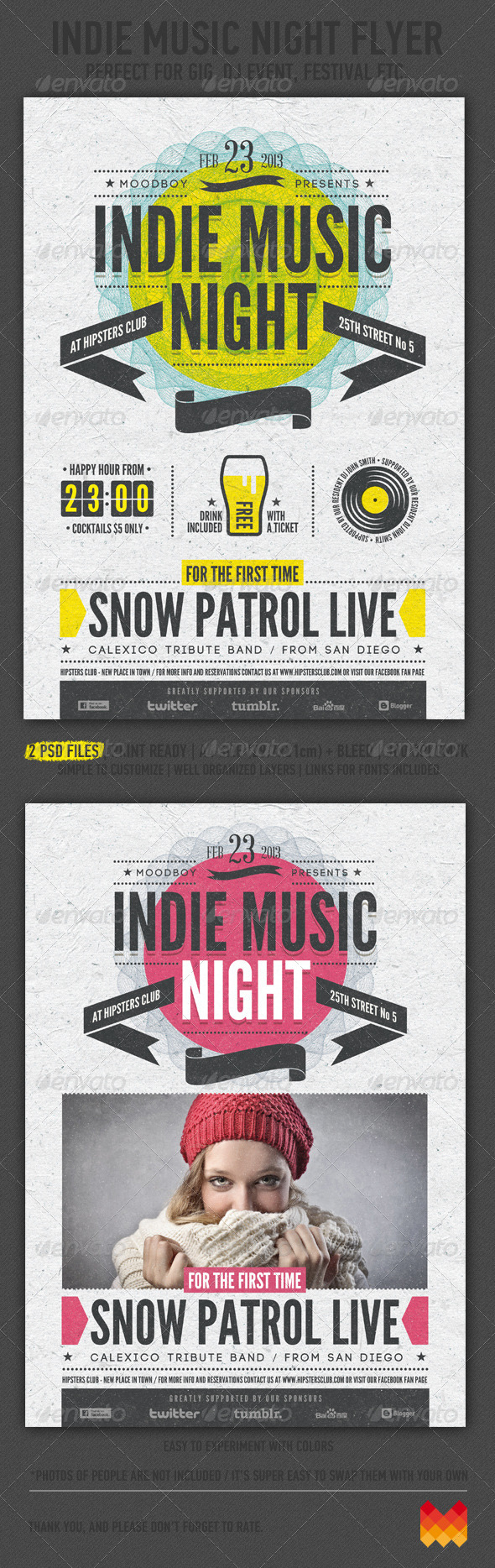 Indie Music Night Flyer Poster Indie Music Night Flyer Poster