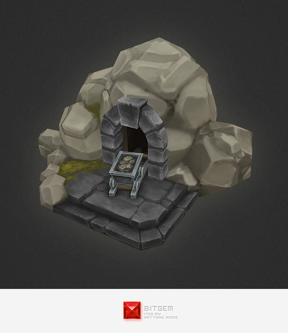 Low Poly RTS Human Mine Low Poly RTS Human Mine