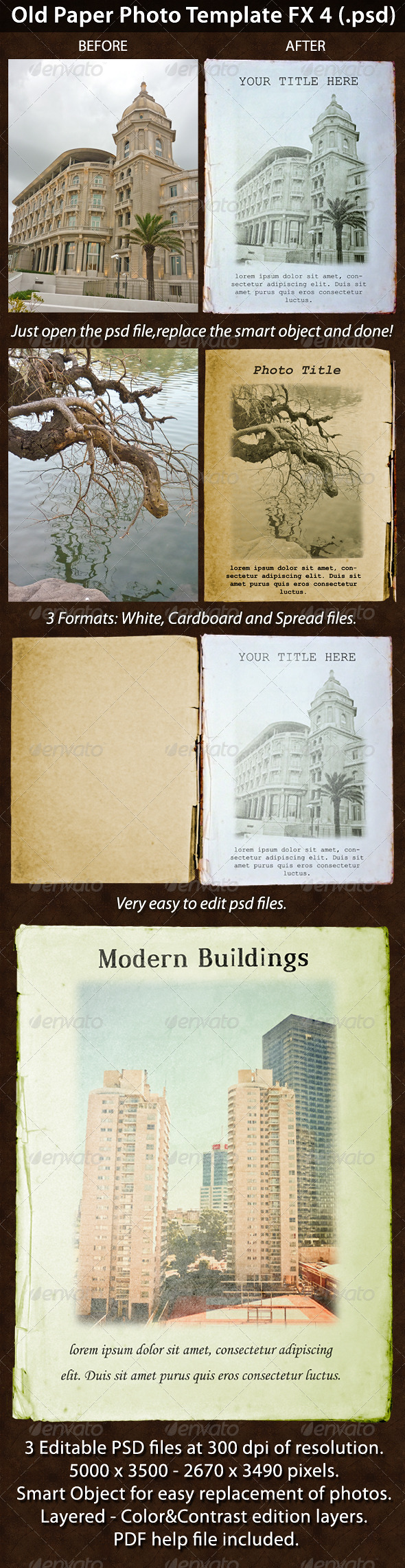 Old Paper Photo Template FX 4 Old Paper Photo Template FX 4