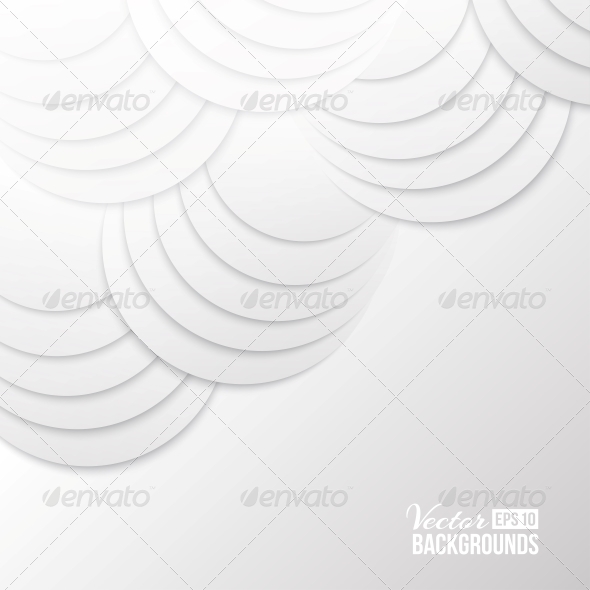 Abstract White Paper Circles Abstract White Paper Circles