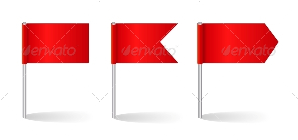 Vector Illustration of Flags Set