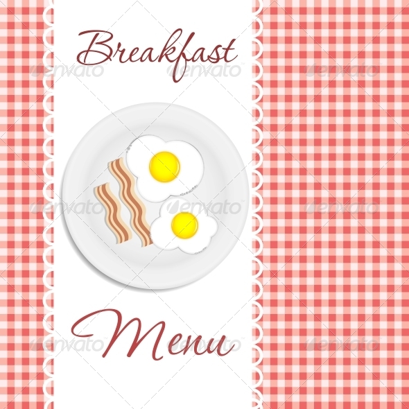 Breakfast Menu Vector Illustration Breakfast Menu Vector Illustration
