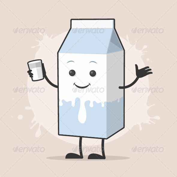 Milk Cartoon Character Milk Cartoon Character