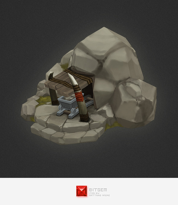 Low Poly RTS Orc Mine Low Poly RTS Orc Mine