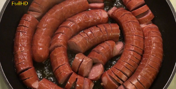Frying Sausages in the Pan Frying Sausages in the Pan
