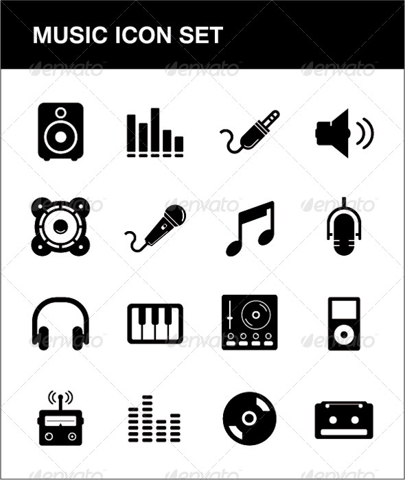 Music Icon set Music Icon set