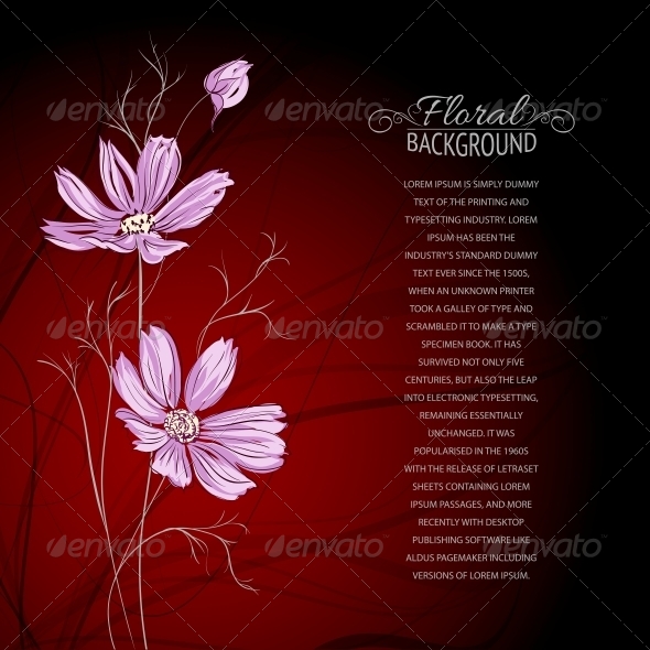 Blue Flower over Brown Background Blue Flower over Brown Background